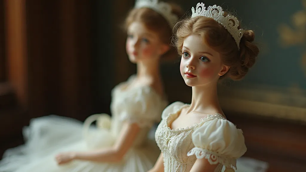 Antique automaton ballerina