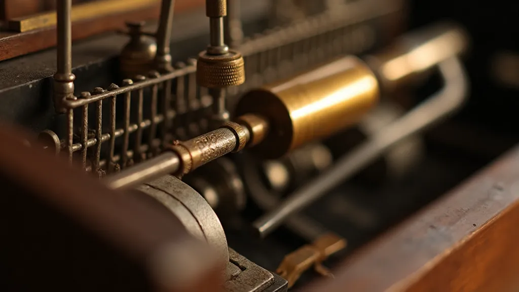 Cylinder mechanism of an antique music box