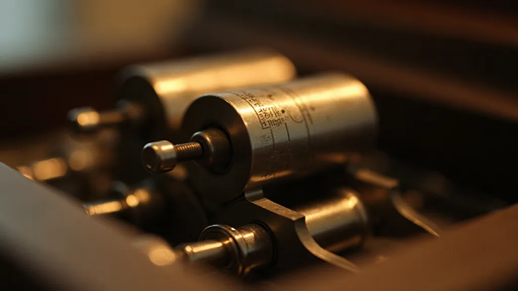 Detailed view of a music box cylinder