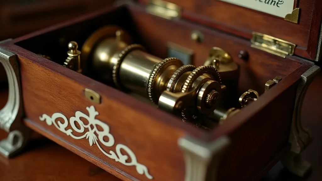 Music box cylinder and gears