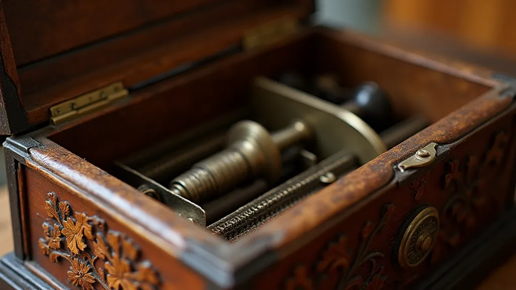 Vintage Swiss cylinder music box